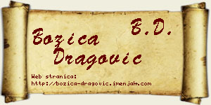 Božica Dragović vizit kartica